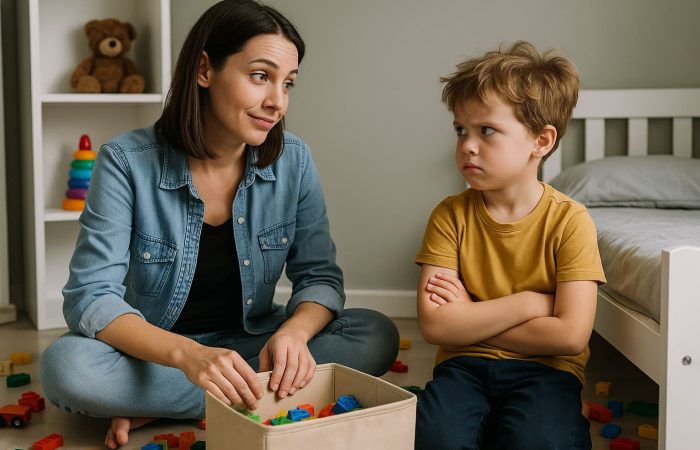 Kind will nicht aufräumen