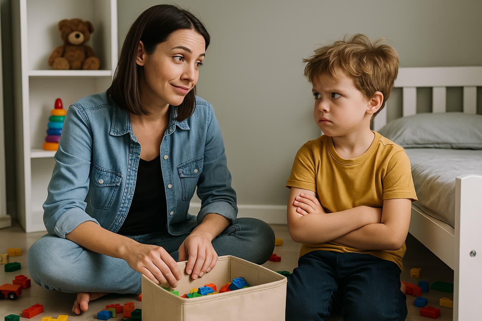 Kind will nicht aufräumen