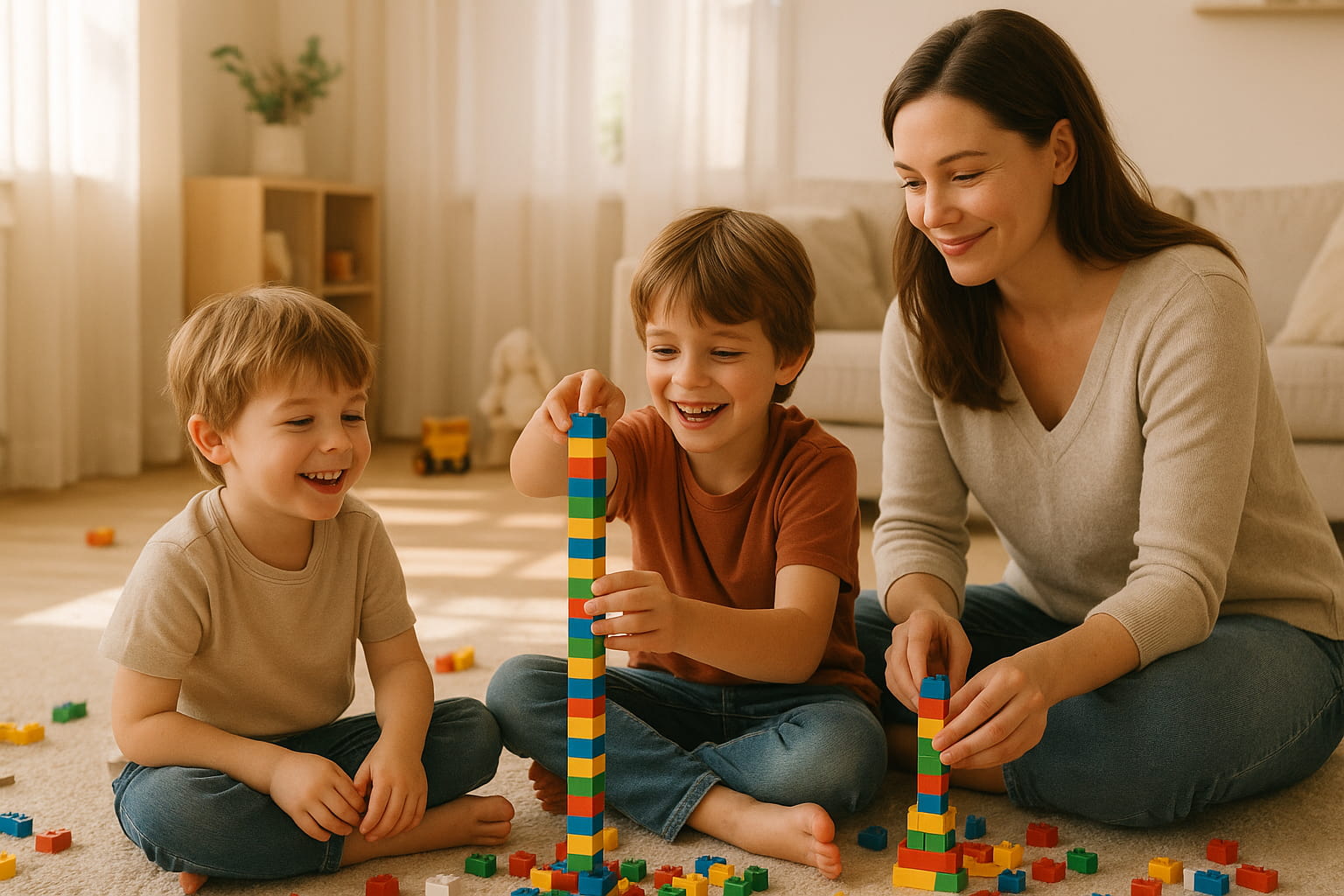 Kooperationsspiel für Geschwister