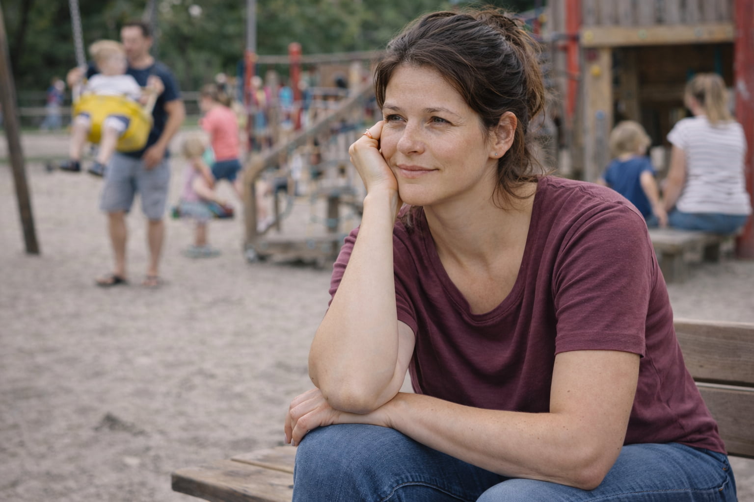 Mutter mit Selbstzweifel